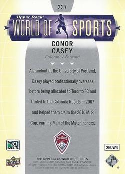 2011 Upper Deck World of Sports #237 Conor Casey Back