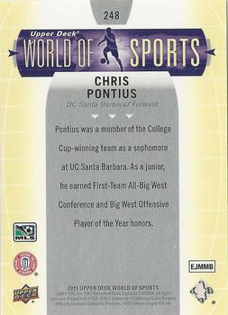 2011 Upper Deck World of Sports #248 Chris Pontius Back