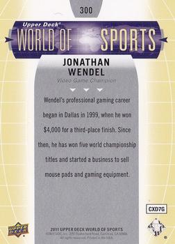 2011 Upper Deck World of Sports #300 Jonathan Wendel Back