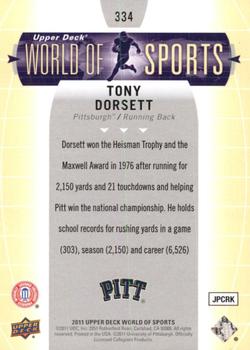 2011 Upper Deck World of Sports #334 Tony Dorsett Back