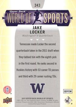 2011 Upper Deck World of Sports #343 Jake Locker Back