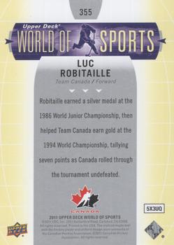 2011 Upper Deck World of Sports #355 Luc Robitaille Back