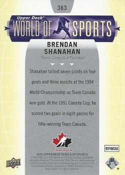 2011 Upper Deck World of Sports #363 Brendan Shanahan Back