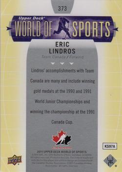 2011 Upper Deck World of Sports #373 Eric Lindros Back