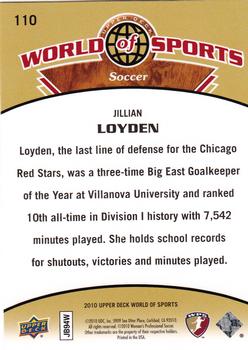 2010 Upper Deck World of Sports #110 Jillian Loyden Back