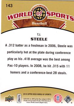 2010 Upper Deck World of Sports #143 T.J. Steele Back