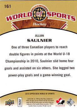 2010 Upper Deck World of Sports #161 Jillian Saulnier Back