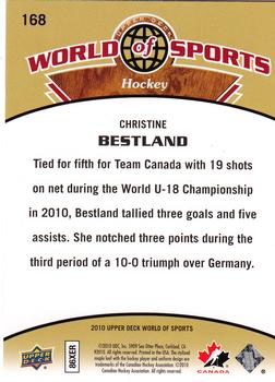 2010 Upper Deck World of Sports #168 Christine Bestland Back