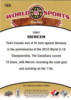 2010 Upper Deck World of Sports #169 Carly Mercer Back