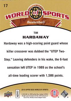 2010 Upper Deck World of Sports #17 Tim Hardaway Back