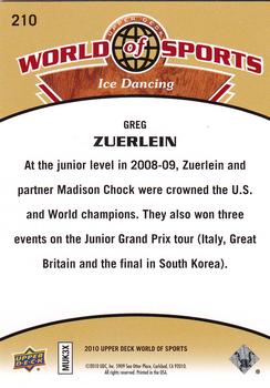 2010 Upper Deck World of Sports #210 Greg Zuerlein Back
