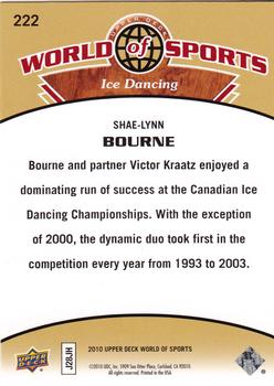 2010 Upper Deck World of Sports #222 Shae-Lynn Bourne Back