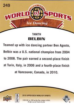 2010 Upper Deck World of Sports #249 Tanith Belbin Back
