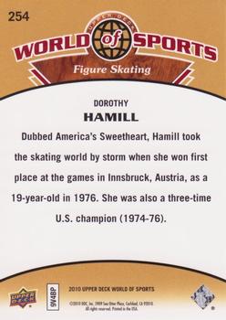2010 Upper Deck World of Sports #254 Dorothy Hamill Back