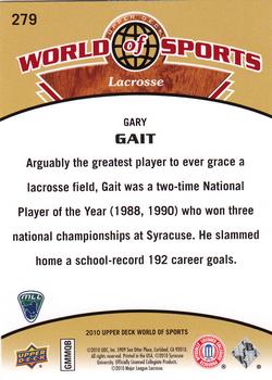2010 Upper Deck World of Sports #279 Gary Gait Back