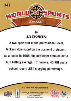 2010 Upper Deck World of Sports #341 Bo Jackson Back
