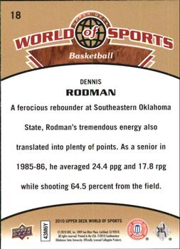 2010 Upper Deck World of Sports #18 Dennis Rodman Back