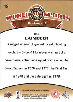 2010 Upper Deck World of Sports #19 Bill Laimbeer Back