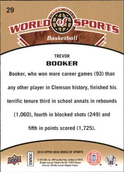 2010 Upper Deck World of Sports #29 Trevor Booker Back