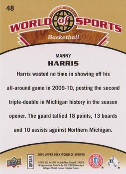 2010 Upper Deck World of Sports #48 Manny Harris Back