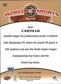 2010 Upper Deck World of Sports #63 Nery Castillo Back