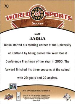 2010 Upper Deck World of Sports #70 Nate Jaqua Back