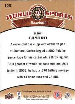 2010 Upper Deck World of Sports #126 Jason Castro Back