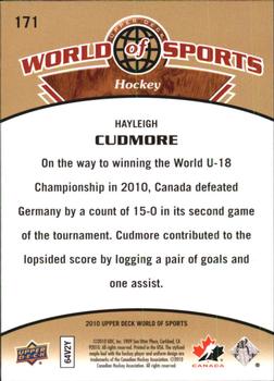 2010 Upper Deck World of Sports #171 Hayleigh Cudmore Back