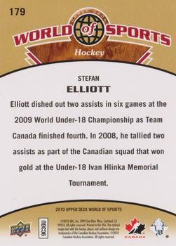 2010 Upper Deck World of Sports #179 Stefan Elliott Back