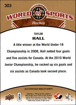 2010 Upper Deck World of Sports #303 Taylor Hall Back