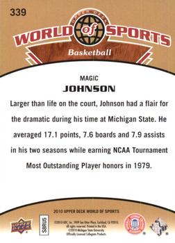 2010 Upper Deck World of Sports #339 Magic Johnson Back