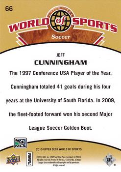 2010 Upper Deck World of Sports #66 Jeff Cunningham Back