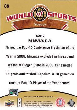 2010 Upper Deck World of Sports #88 Danny Mwanga Back