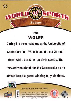 2010 Upper Deck World of Sports #95 Josh Wolff Back