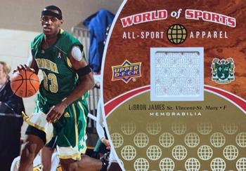 2010 Upper Deck World of Sports - All-Sport Apparel Memorabilia #ASA-1 LeBron James Front