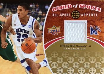2010 Upper Deck World of Sports - All-Sport Apparel Memorabilia #ASA-6 Derrick Rose Front