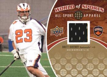 2010 Upper Deck World of Sports - All-Sport Apparel Memorabilia #ASA-42 Brett Queener Front