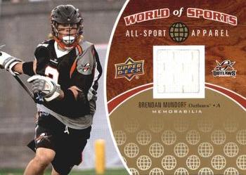 2010 Upper Deck World of Sports - All-Sport Apparel Memorabilia #ASA-44 Brendan Mundorf Front