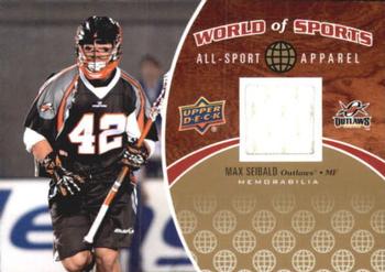 2010 Upper Deck World of Sports - All-Sport Apparel Memorabilia #ASA-47 Max Seibald Front