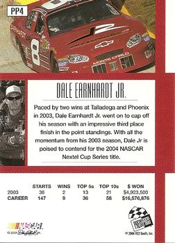 2004 National Trading Card Day #PP4 Dale Earnhardt Jr. Back