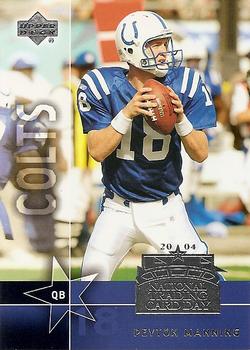 2004 National Trading Card Day #UD-11 Peyton Manning Front