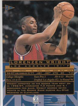1997 Score Board Visions Signings #12 Lorenzen Wright Back