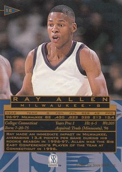 1997 Score Board Visions Signings #18 Ray Allen Back