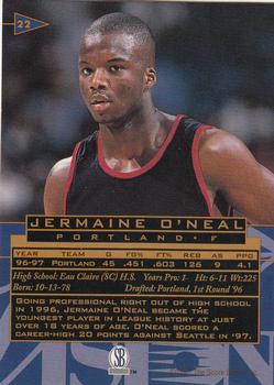 1997 Score Board Visions Signings #22 Jermaine O'Neal Back