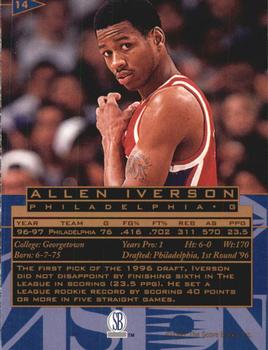 1997 Score Board Visions Signings #14 Allen Iverson Back