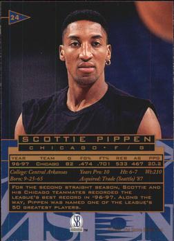 1997 Score Board Visions Signings #24 Scottie Pippen Back