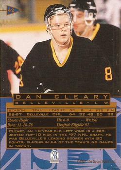 1997 Score Board Visions Signings #42 Daniel Cleary Back