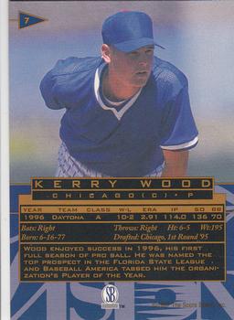 1997 Score Board Visions Signings #7 Kerry Wood Back