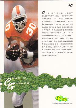1994-95 Classic Assets #40 Charlie Garner Back