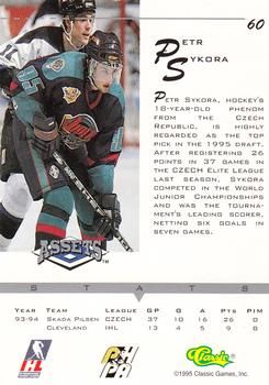 1994-95 Classic Assets #60 Petr Sykora Back